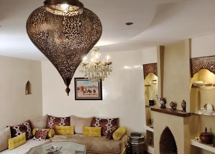 Authentic Apartment Riad Style In Gueliz For Family